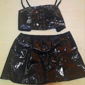 2 piece PU outfit